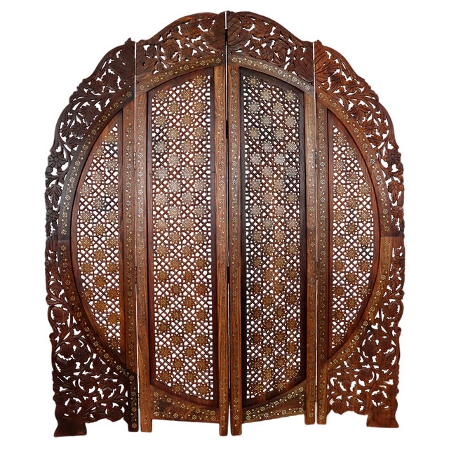 Vintage Double-Sided Room Divider in Teak, 1980s For Sale