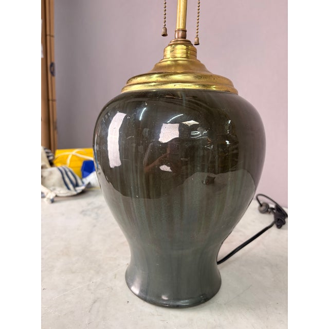 1920s Fulper Pottery Base Table Lamp For Sale - Image 4 of 7