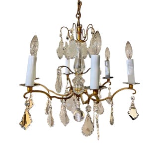 Baccarat Gilt Bronze Chandelier For Sale