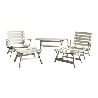Garden Set by Carlo Hauner for BFC Brescia, 1970s, Set of 5 For Sale