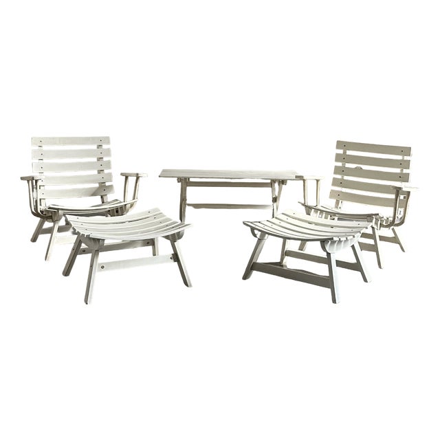 Garden Set by Carlo Hauner for BFC Brescia, 1970s, Set of 5 For Sale