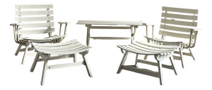 Garden Set by Carlo Hauner for BFC Brescia, 1970s, Set of 5