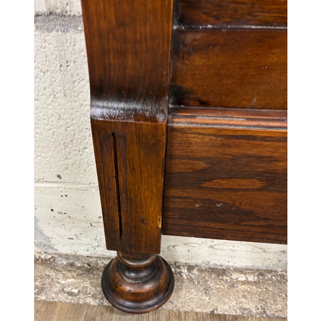 Brown Vintage King Size Italian Neoclassical Italian Renaissance Style Headboard For Sale - Image 8 of 11