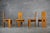 Postmodern Sculptural Oak and Rush Seat Dining Chairs, 1970s, Set of 4 For Sale - Image 4 of 13