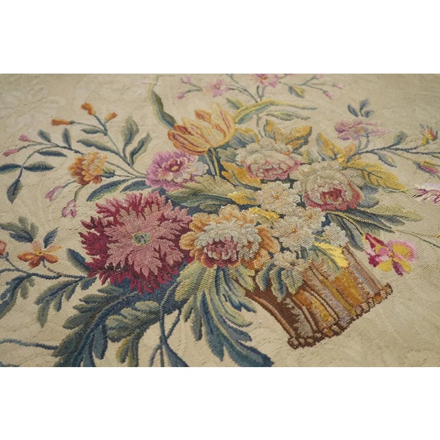 Traditional Antique French Tapestry Seat Cover. Circa 1890 One of Pair 2'4'' X 2'8'' For Sale - Image 3 of 9