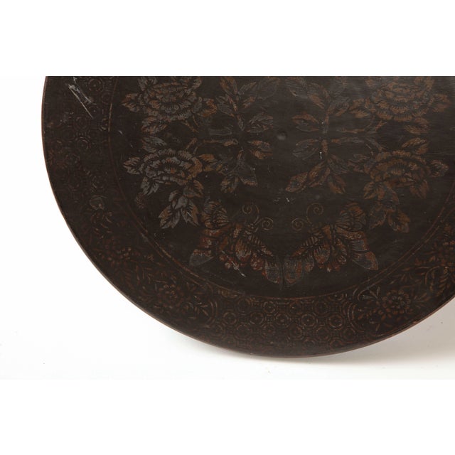 Black Large Chinese Black Lacquered Covered Box For Sale - Image 8 of 9