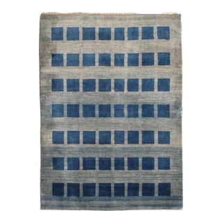 Vintage Hand-Knotted Persian Gabbeh Rug With 3'8" X 5'1" For Sale