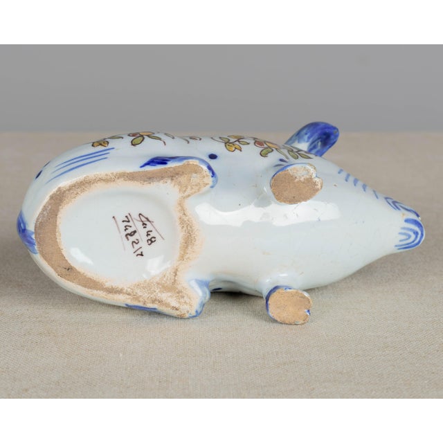Desvres Fourmaintraux French Faience Pique Fleurs Bud Vase For Sale - Image 10 of 10