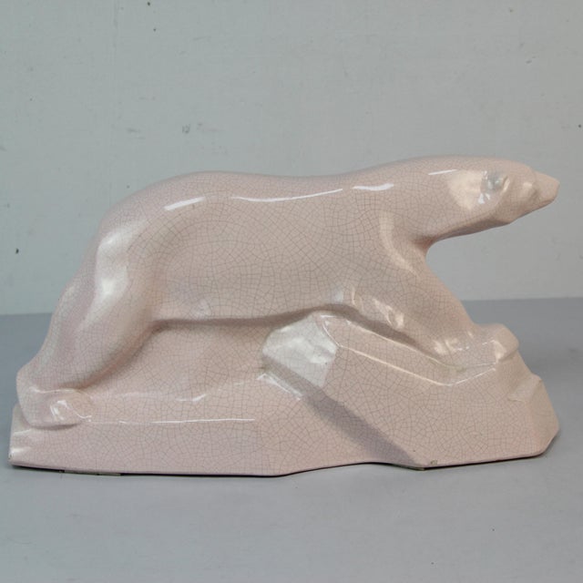 Art Deco Polar Bear Figure by Edouard Cazaux, 1920s-1940s For Sale - Image 12 of 13