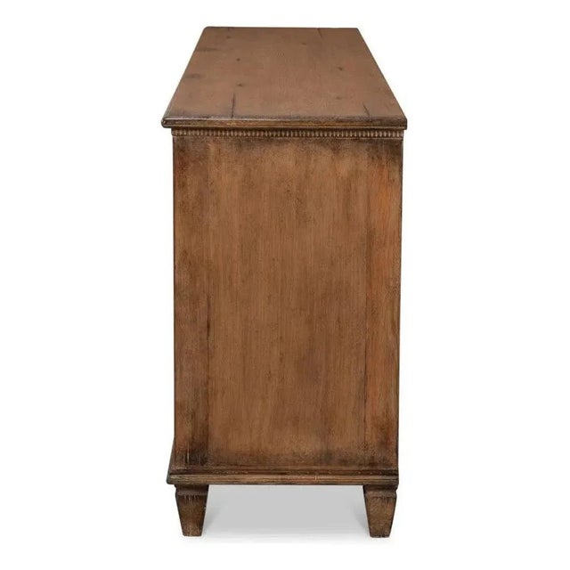 French Country Sideboard in Old Pine Stain by Sarreid LTD For Sale In Washington DC - Image 6 of 12