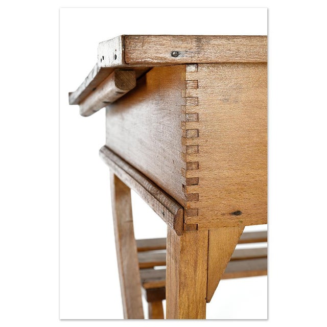 Wooden School Desk from Jouets Clerc For Sale - Image 5 of 7