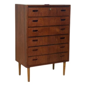 Vintage Danish Teak Chest of Drawers For Sale