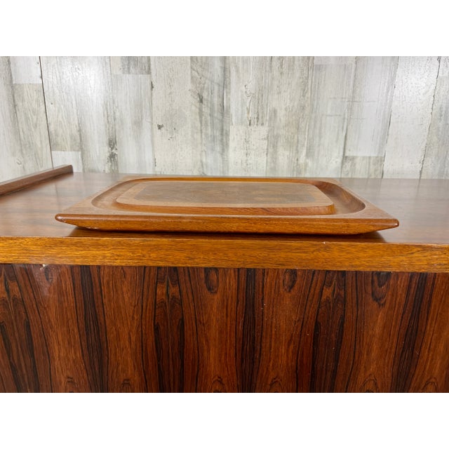 Brown Danish Modern Teak Cutting Board For Sale - Image 8 of 13