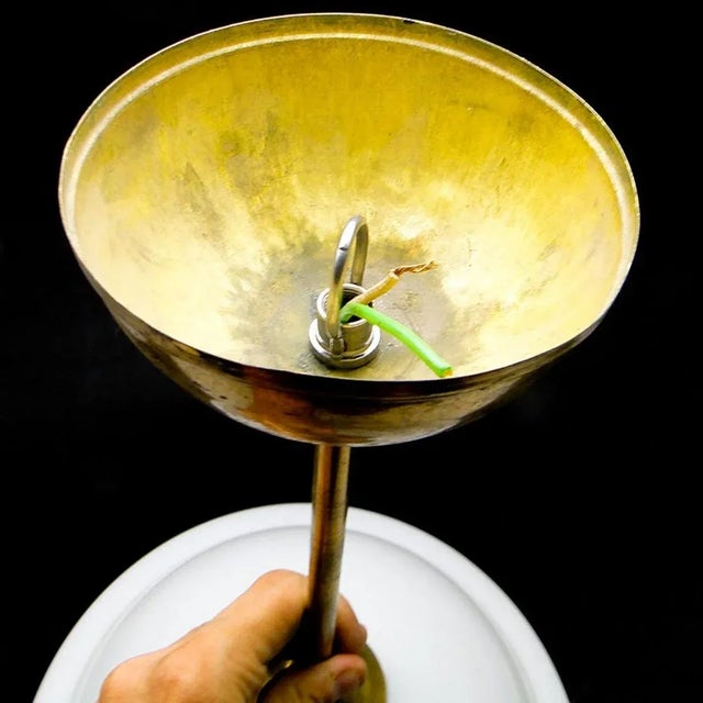 Art Deco Style Pendant Lamp, Poland, 1950s For Sale - Image 6 of 8