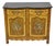Contemporary French Country Style Marble Top Painted Server Console Cabinet For Sale