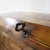 Brown Wooden Writing Desk with Inlays and Three Curved Drawers For Sale - Image 8 of 18