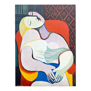 Pablo Picasso Vintage 1955 1st Edition Modernist Lithograph Print " the Dream " 1932