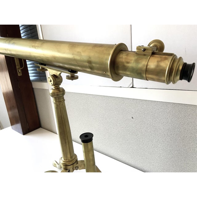 Metal Antique Astronomical Celestial Telescope, France, 1890s For Sale - Image 7 of 18