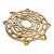 Vintage Brass Turtle Trivet For Sale
