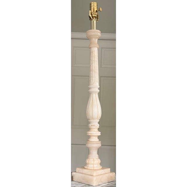 Early 21st Century Restoration Hardware Style Neoclassical Column Lamp For Sale - Image 5 of 15