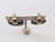 Trifari Vintage Signed Crown Trifari Grey Sparkly Resin Drop Clip Earrings-2 Pieces For Sale - Image 4 of 8
