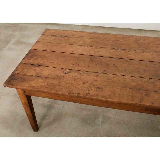 19th Century Country French Provincial Oak Farmhouse Dining Table 9.75 Ft For Sale In Sacramento - Image 6 of 18