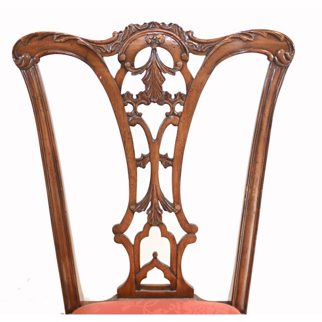 Wood Chippendale Armchair in Mahogany, 1700s For Sale - Image 7 of 8