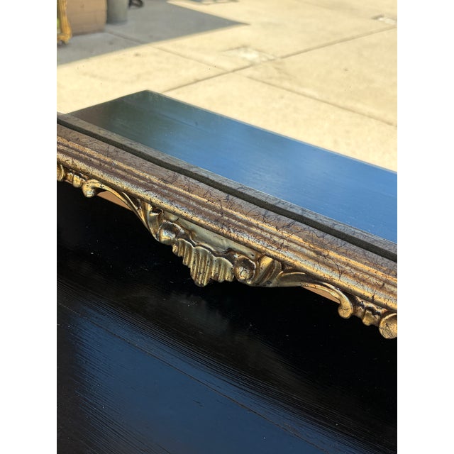 Gold Mid-Century Italian Neoclassical Giltwood Mirror For Sale - Image 8 of 13