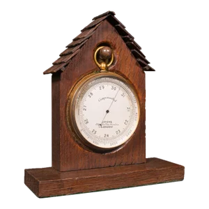 1890s Antique Victorian English Barometer Altimeter
