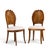 Venetian Grotto Hollywood Regency Style Scalloped Shell Back Dining Chairs - Pair Each chair measures: 19 wide x 19 deep x...