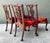 Vintage Hand Carved Chippendale Dining Chairs in 80s Yves St Laurent Printed Velvet - Set of 4 For Sale In West Palm - Image 6 of 12