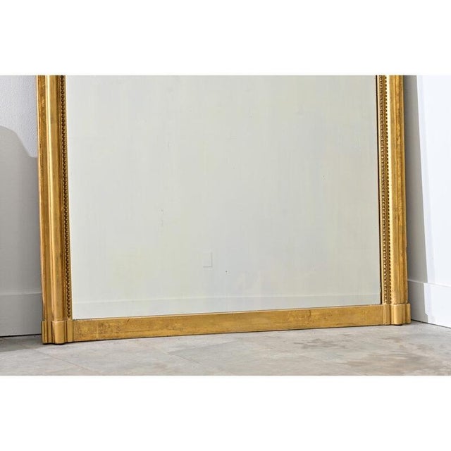 19th Century French 19th Century Louis Philippe Gilt Mantel Mirror For Sale - Image 5 of 11
