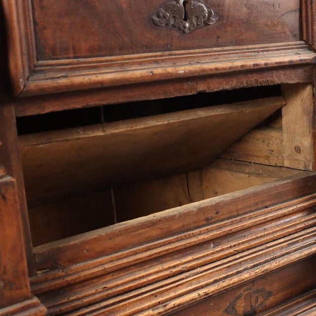 Wood Baroque Bedside Table with Drawers, 18th Century For Sale - Image 7 of 12