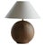Danish Sculptural Round Oak Table Lamp by Kirk, 1980s For Sale - Image 18 of 18