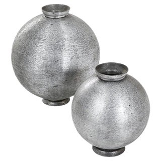 Aluminum Vessels by Lorenzo Burchchiellaro for Incussa, 1960s, Set of 2 For Sale