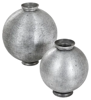 Aluminum Vessels by Lorenzo Burchchiellaro for Incussa, 1960s, Set of 2