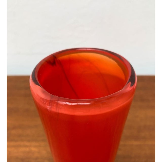 Mid-Century Scandinavian Glass Vase, 1960s For Sale - Image 9 of 18
