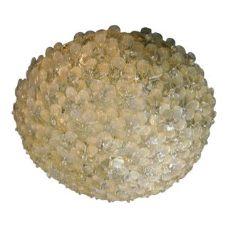 Millefiori Flush Mount by Barovier E Toso For Sale