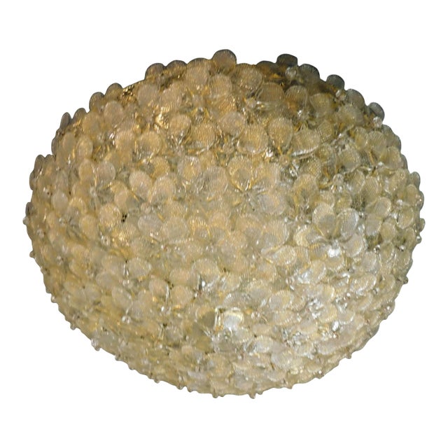 Millefiori Flush Mount by Barovier E Toso For Sale