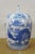 Late 20th Century Chinese Chinoiserie Blue & White Porcelain Dragon Ginger Jar Mantel Vase Urn 11" For Sale - Image 5 of 14