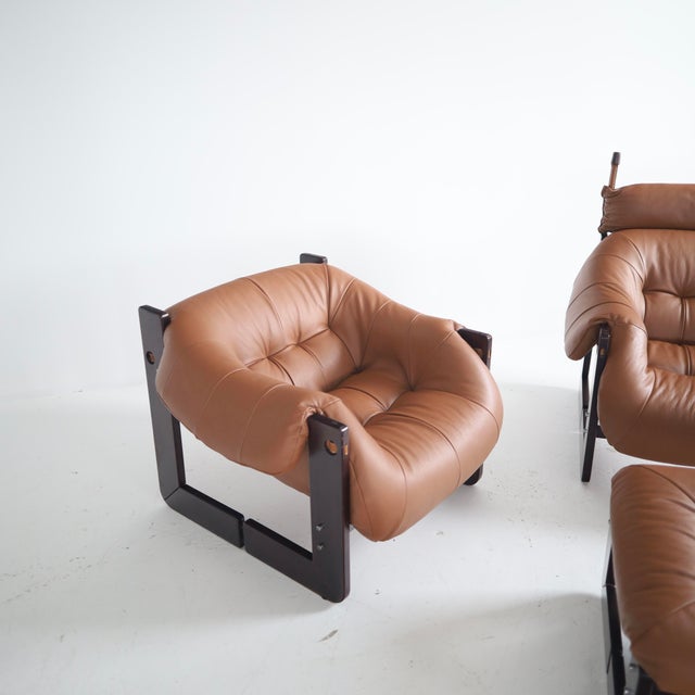 Percival Lafer Percival Lafer Mp-97 Chairs + Ottoman, a Set For Sale - Image 4 of 10