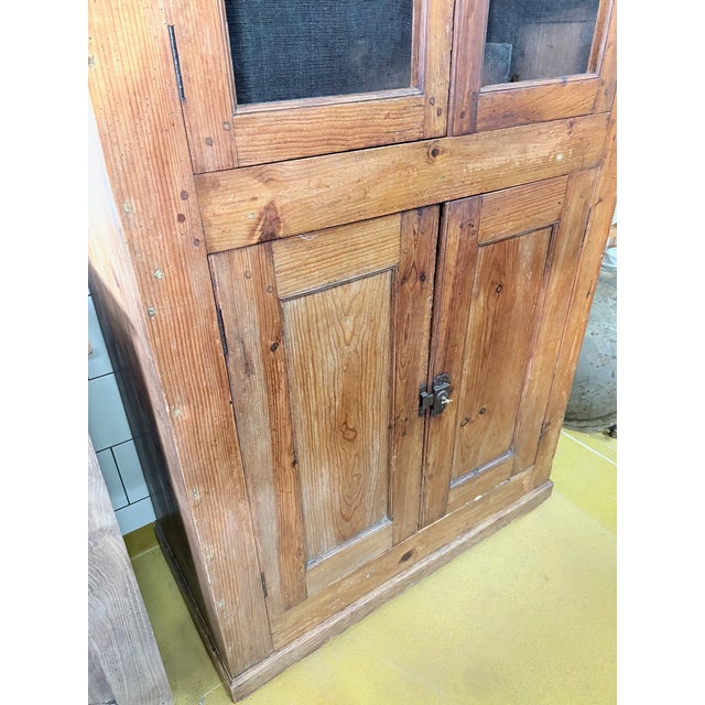 Tan Large Breton Trade Cabinet in Pitch Pine For Sale - Image 8 of 16