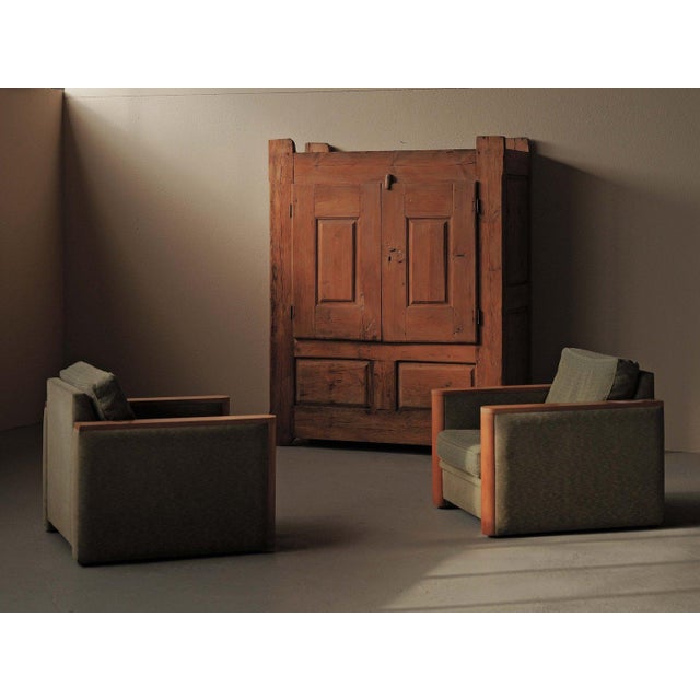 Rustic 19th Century Folk Art Cabinet in Pine, France For Sale - Image 3 of 18