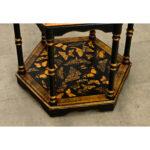 Vintage English Painted Low Table with Butterfly Découpage For Sale - Image 4 of 9