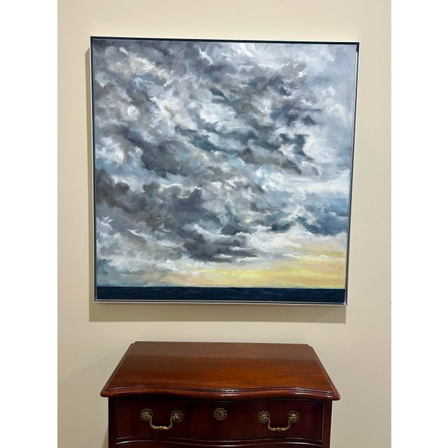 Storm Clouds Oil Painting by E. Berry For Sale - Image 9 of 9