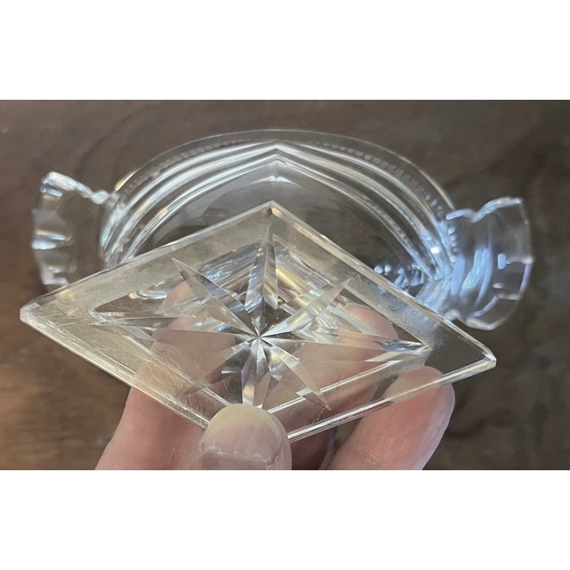 Antique 19th Century Georgian Anglo Irish Cut Glass / Crystal Salt Cellar For Sale - Image 15 of 16