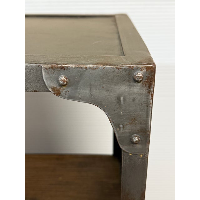 Restoration Hardware Industrial Metal Bookshelf For Sale - Image 11 of 13