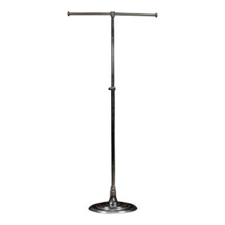 Vintage Art Deco Nickel-Plated Garment Rack For Sale