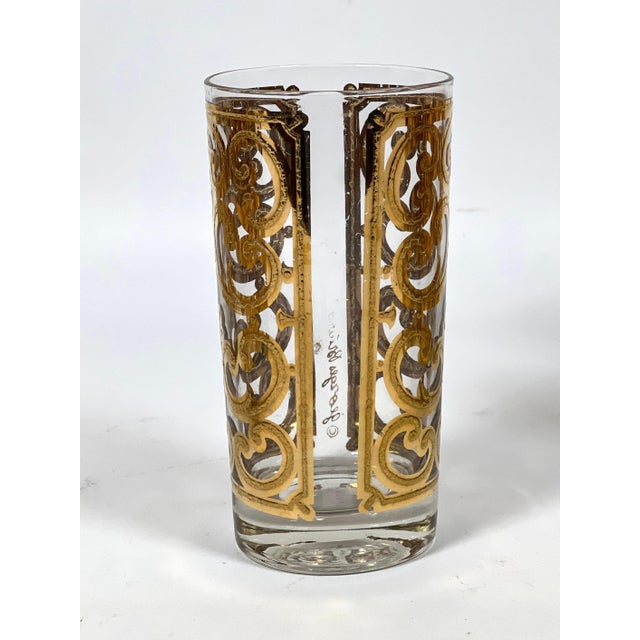 1960s Georges Briard Gilt Decorated Glasses- 16 Pieces For Sale - Image 9 of 11