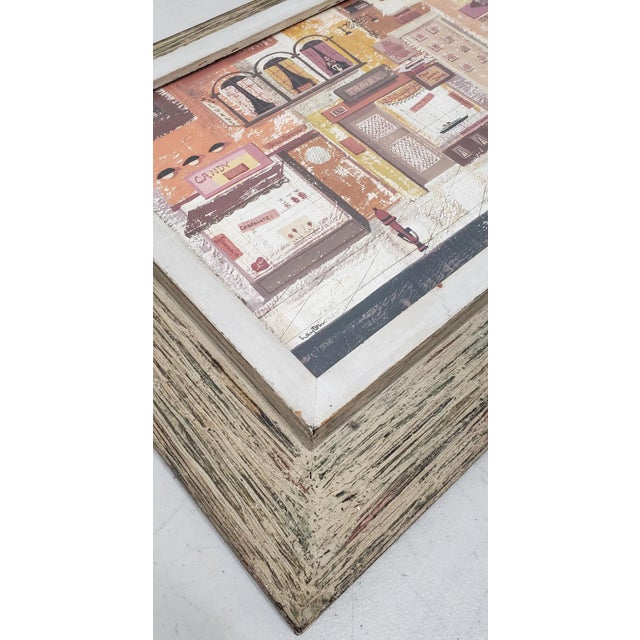 1950s Margaret Layton (American, 20th C.)"Parker Street" New York City Gouache on Board C.1950s For Sale - Image 5 of 10